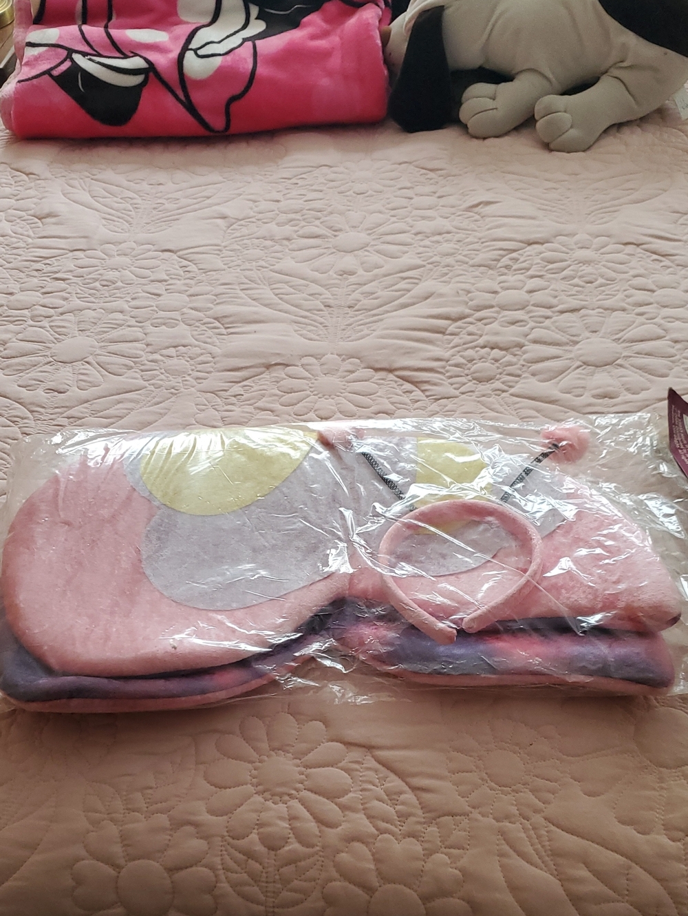 Kids Pink Butterfly Costume Set with Headband.